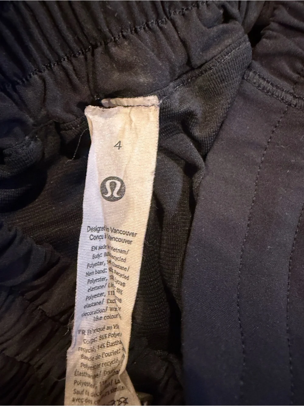 lululemon athletica Black Women’s Athletic Shorts with Logo